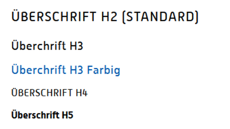 Überschriften