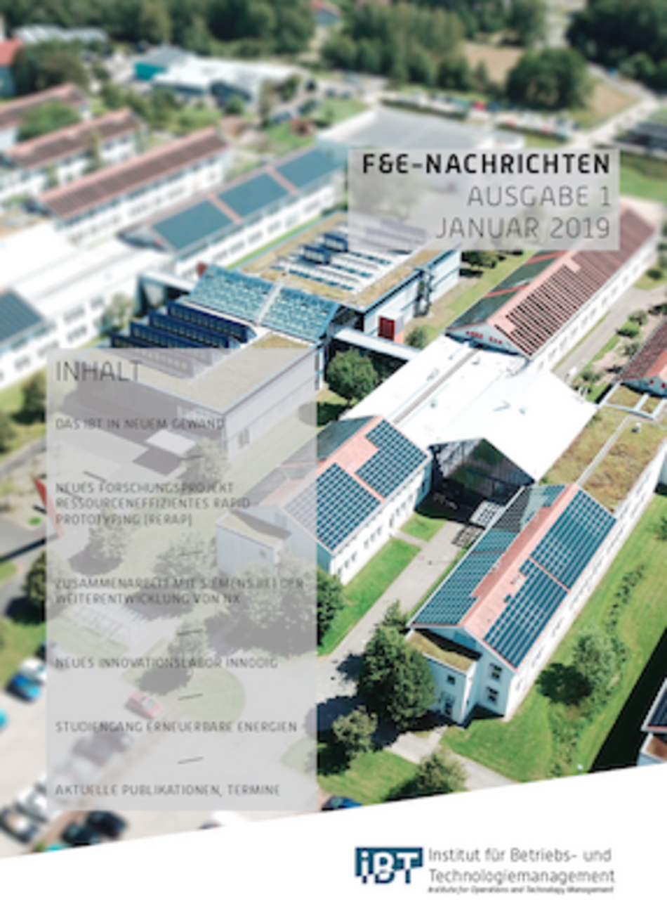 F&E Nachrichten Ausgabe 1, Januar 2019 F&E Nachrichten Ausgabe 1, Januar 2019