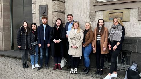 Umwelt-Campus zu Besuch beim Landgericht Saarbrücken