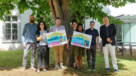 Auszeichnung als Fairtrade-University am Campus Gestaltung
